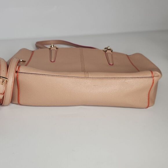 Coach CHRISTIE Carryon Crossgrain Leather Multi Color Edgepaint Shoulder Bag - Picture 8 of 8